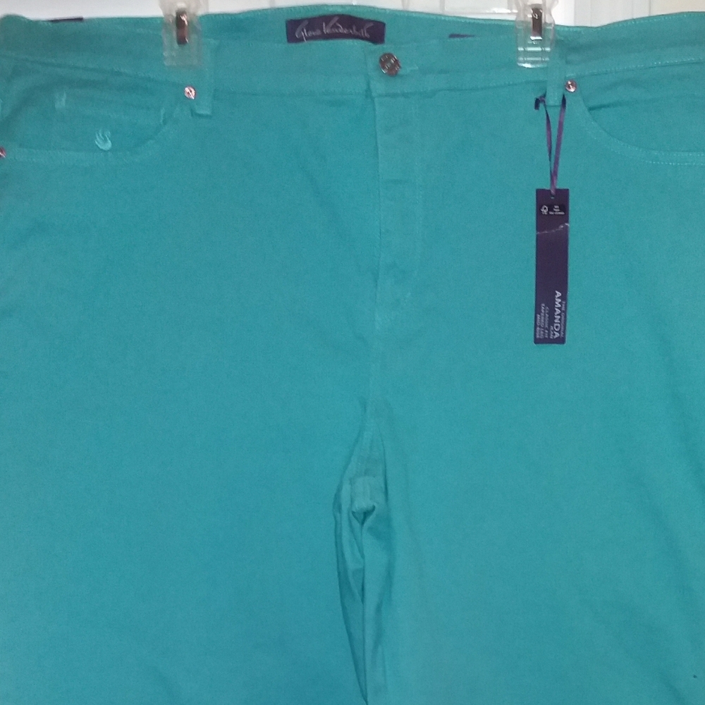 Gloria Vanderbilt Turquoise jeans.